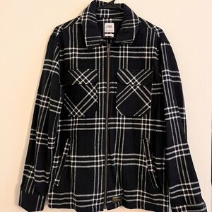 Zara Monochrome Checkered Jacket